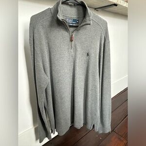 Gray medium polo Ralph Lauren q-zip